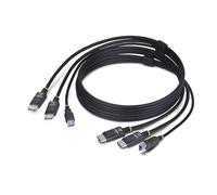 StarTech Cavo KVM Doppio DisplayPort e USB 5Gbps 1,8m 4K 60Hz HDR10