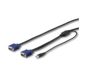 Startech Cavo Kvm USB Da 4 6m Per Console Startech.com Montabile Ad Armadio Rack - Vga USB Cablato Con Singolo Connettore (RKCONSUV15) RKCONSUV15