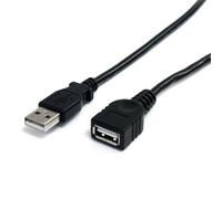 StarTech Cavo Prolunga USB 2.0 3m, USB-A M/F, Nero (USBEXTAA10BK) | Estende la portata dei dispositivi USB, Ideale per tastiere, mouse e stampanti