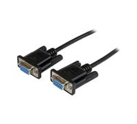 STARTECH Cavo RS232 Cavo Seriale Null Modem 2m Femmina/Femmina Nero