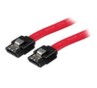 StarTech Cavo SATA con Chiusura a Scatto 45cm Rosso (LSATA18) | Compatibile con Dischi da 3,5 e 2,5 Pollici, Clip di Sicurezza Anti-Sfilamento