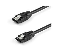 STARTECH Cavo SATA tondo 0,3 m Nero Maschio/Maschio