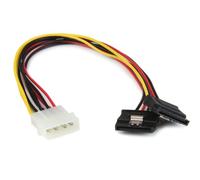 StarTech Cavo Sdoppiatore Y 30cm, LP4 a 2x SATA Latching (PYO2LP4LSATA) 12 inch