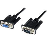 ST SCNM9FM2MBK - 2m Black DB9 RS232 Null Modem Cable F/M
