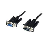 ST SCNM9FM2MBK - 2m Black DB9 RS232 Null Modem Cable F/M