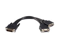 Startech Lfh 59 To Dual Vga Dms 59 Cable 20 Cm One Size Black