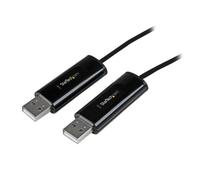 StarTech Cavo Switch KM USB 2 Porte, Trasferimento File, PC e Mac (SVKMS2) | Trasferimento Rapido di File tra Due Computer, Plug and Play