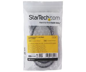 StarTech Cavo Thunderbolt 3 USB-C 40 Gbps 1 m Nero (1 M / 3 FT) - TBLT3MM1MA