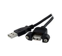 STARTECH Cavo USB 2.0 Prolunga A/A Femmina 30 cm Nero