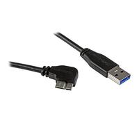 StarTech Cavo USB-A a Micro-B ad Angolo Destro 1m, 5Gbps (USB3AU1MRS) | Design Sottile Salvaspazio, USB 3.2 Gen1, Retrocompatibile USB 2.0, Ricarica e Dati