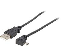 StarTech.com USBAUB50CMLA Cavo Micro-USB da Ricarica e Sincronizzazione per Smartphone e Tablet, Connettore Angolare Sinistro, 0.5 m, Nero