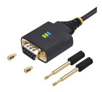 StarTech.com 6.6ft/2m USB to Null Modem Serial Adapter Cable, COM Retention, FTD
