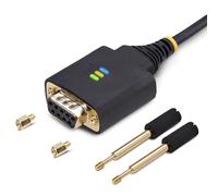 StarTech.com Cavo Adattatore USB a Seriale Null Modem da 30 cm, Convertitore USB-A/DB9 RS232 COM Retention, Viti Sostituibili