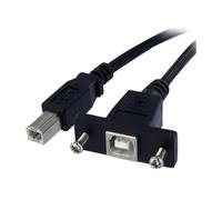 STARTECH Cavo USB B 30 cm Maschio/Femmina Nero