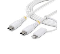 StarTech Cavo USB-C a Lightning 2-in-1 da 2m, 60W, MFi (2M-U2-LNTC-CABLE)