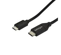 StarTech Cavo USB-C a Micro-USB 2m, Trasferimento Dati USB 2.0 (USB2CUB2M) | Sincronizzazione e Trasferimento File, Connettore Reversibile USB-C
