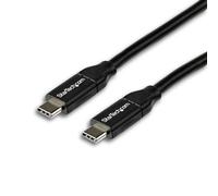 StarTech Cavo USB-C a USB-C 2m, Ricarica 100W PD, USB 2.0, Nero (USB2C5C2M) | Certificato USB-IF, Sincronizzazione Dati, Power Delivery 5A