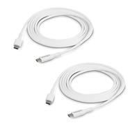 StarTech Cavo USB-C da 2 m, cavo di ricarica USB 2.0 Tipo-C Power Delivery 60W 3A, Cavo trasferimento dati M/M per laptop, MacBook Air, Iphone; 2 pezzi, Bianco