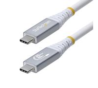 StarTech.com Cavo USB4 da 3m, Cavo USB-C Certificato USB-IF, 20 Gbps, PD60W, DP 1.4 4K120Hz, Resistente Cavetto Tipo-C Doppio Strato Intrecciato in TPE, Bianco