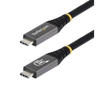 StarTech.com Cavo USB4 da 50cm, Cavo USB-C Certificato USB-IF, 80Gbps, PD240W, 8K120Hz / 4K240Hz DP2.1 DP80, Cavetto Tipo-C Compatibile Thunderbolt 4