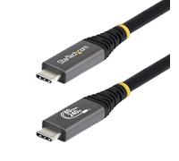 StarTech.com Cavo USB4 da 1,5 m, Cavo USB-C Certificato USB-IF, 80Gbps, PD 240W, 8K 120Hz / 4K 240Hz DP2.1 DP80, Cavetto Tipo-C compatibile Thunderbolt 4