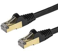 StarTech.com Cavo di Rete Ethernet Cat6a - Cavo Schermato STP da 1m - Nero