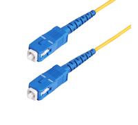 Cavo a fibre ottiche StarTech.com in fibra ottica simplex monomodale OS2 da SC [UPC] 100 m, 9/125Âµm, 40G/100G, Insensibile alla piegatura, Bassa perdita di inserzione, patch LSZH (SC/SC SINGLE MODE FIBER CABLE - OS2/UPC/SIMPLEX/LSZH) [SPSMSCSC-OS2-100M