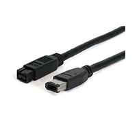 StarTech.com 1394_96_6 Cavo Firewire IEEE-1394 da 1,8 m 9-6 M/M, cavo IEEE 1394, FireWire a 6 pin (M) a FireWire 800 (M), 1,8 m, nero