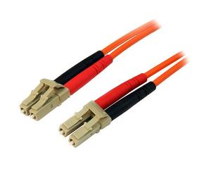 STARTECH.COM 15M FIBER OPTIC CABLE - MULTIMODE DUPLEX 50/125 - LSZH - LC/LC - OM2 - LC TO LC FIBER PATCH CABLE - CÂBLE RÉSEAU NEW