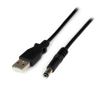 StarTech.com 1m USB to Type N Barrel 5V DC Power Cable - USB A to 5.5mm DC - 1 M