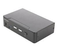 StarTech.com 2 Port HDMI KVM Switch - Single Monitor 4K 60Hz Ultra HD HDR - Desk