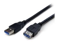 StarTech.com 2m Black SuperSpeed USB 3.0 Extension Cable A to A - Male to Female