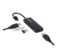StarTech.com Hub USB-C a 4 porte, 5 Gbps, alimentato via bus, mini hub da viaggio/portatile, splitter USB 3.0 multiporta