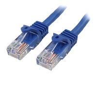 StarTech.com 45PAT1MBL Cavo di Rete Cat 5E, Patch, Ethernet, Rj45, UTP, M/M, Antigroviglio, 1 m, Blu