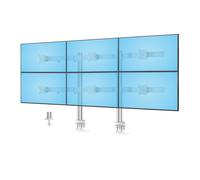StarTech.com Supporto da scrivania per sei monitor fino a 32"/8kg, barra trasversale, due colonne, Compatibile VESA