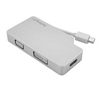 StarTech.com Adattatore Audio/Video da Viaggio 3 in 1 - Mini DisplayPort a VGA, DVI o HDMI - in Alluminio - 4K