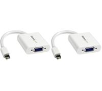 Startech.Com Adatattore Convertitore Video Mini Displayport a Vga, Bianco (Confezione da 2)