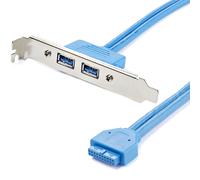 Startech.Com Adatattore Piastra Slot USB 3.0 a Femmina 2 Porte Singolo