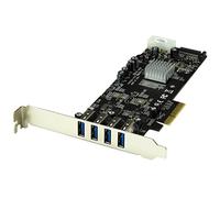 STARTECH.COM Adatattore Scheda Superspeed USB 3.0 con 4 Porte PCI Express, PCie
