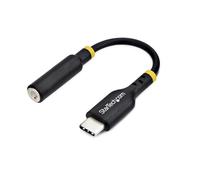 StarTech.com Adattatore Audio da USB-C a Jack 3,5, Dongle USB Type-C a Jack TRRS per Cuffie e Auricolari; DAC Hi-Fi a 32 bit
