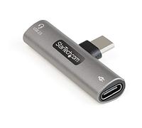 StarTechcom Adattatore USB C di ricarica e audio - Alimentatore USB-C con porta USB-C Audio per cuffie - Caricabatterie USB Ty