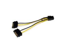 ST SATPCIEXADAP - 2 SATA a 15 pin su 6 PCI-E, 15 cm, nero/giallo