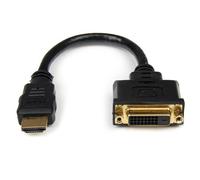 StarTech.com Adattatore cavo video HDMI a DVI-D da 20 cm - HDMI maschio a DVI femmina (8IN HDMI MALE TO DVI FEMALE - HDMI TO DV