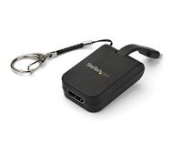 StarTech.com Adattatore compatto da USB C a HDMI - Convertitore video da USB Tipo-C a HDMI 4K 30Hz con portachiavi ad anello - USB-C DP Alt Mode a Monitor HDMI Dongle - Compatibile Thunderbolt 3