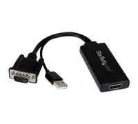 StarTech.com Adattatore Convertitore VGA a HDMI con Audio via USB - Cavo Convertitore Portatile VGA a HDMI - 1080p