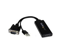 StarTech.com Adattatore Convertitore VGA a HDMI con supporto Audio via USB, Cavo Convertitore Portatile VGA a HDMI, 1080p