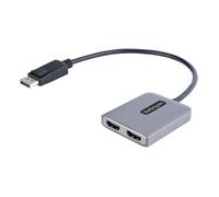 StarTech Adattatore DP a HDMI MST14DP122HD - DP 1.4 MST Hub, 2x HDMI 4K60, cavo 30 cm
