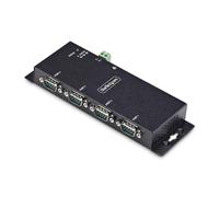 StarTech.com Adattatore da seriale a Ethernet 4 porte, server di dispositivi seriali IP per RS232 remoti, montaggio parete/su guida DIN, metallo, convertitore RJ45 LAN DB9, TAA [I43-SERIAL-ETHERNET]