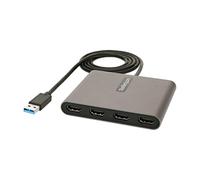 StarTech.com Adattatore da USB 3.0 a 4x HDMI - Scheda video e grafica esterna - Convertitore da USB Type-A a HDMI Quad Display - 1080p 60Hz - Dongle multidisplay da USB A a HDMI - Solo Windows - Nouvo