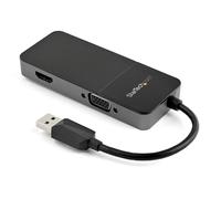 StarTech.com Adattatore da USB 3.0 a HDMI VGA 1080p - Adattatore per doppio monitor/multimonitor 4K/1080p 4k USB Type A Multiport Display Converter - Scheda grafica esterna - Nouvo